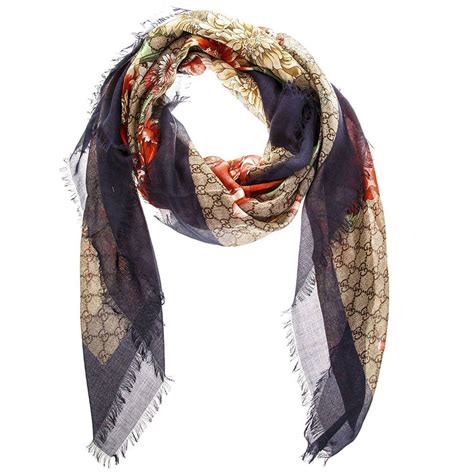 black and gold gucci scarf|Gucci wool scarf women's.